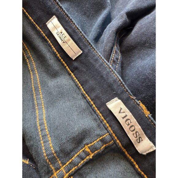 Vigoss Ace Skinny Dark Wash Size 30 /30  Stretch Straight Leg NWT - Picture 3 of 11